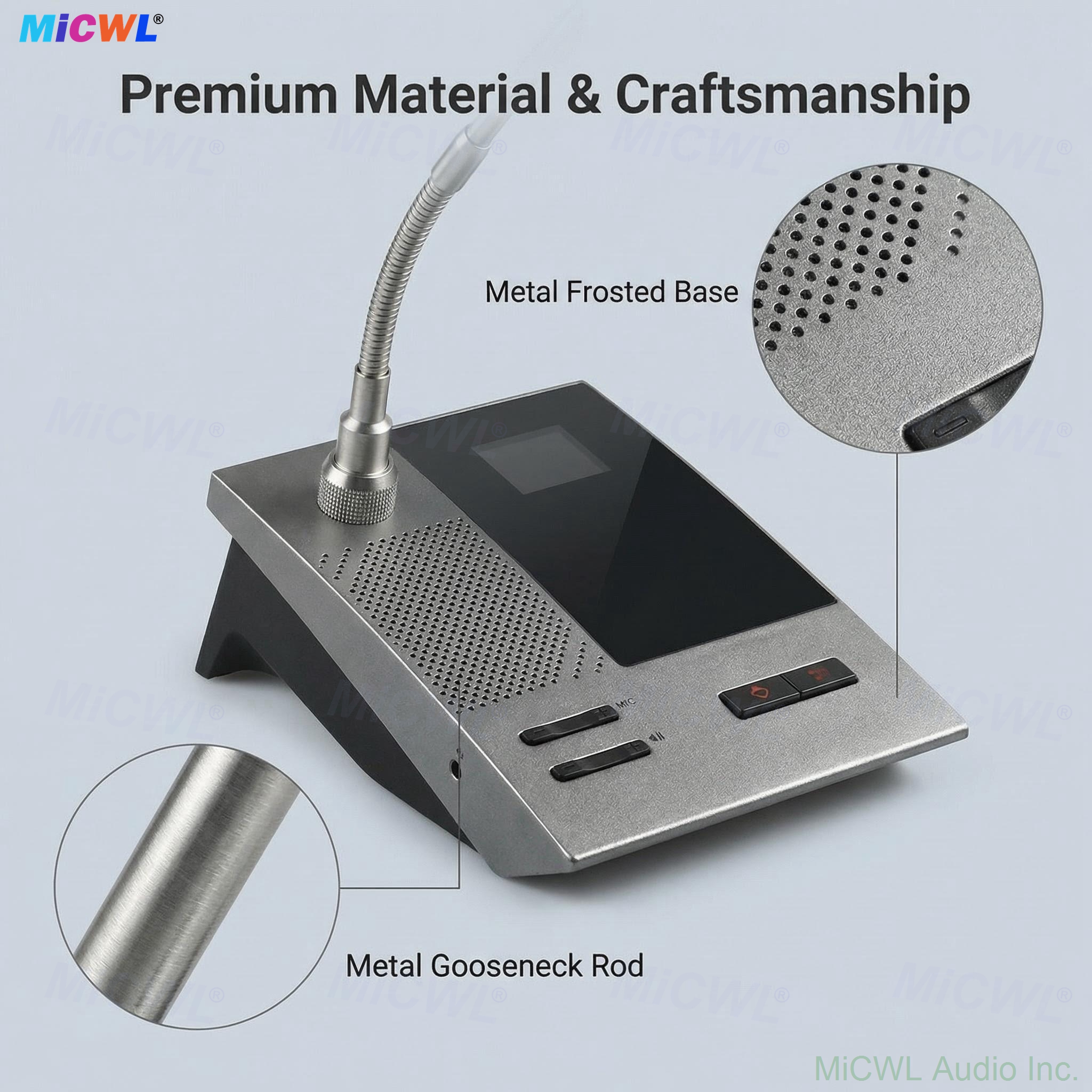 30-Unit Digital Conference Microphone Array for Boardroom